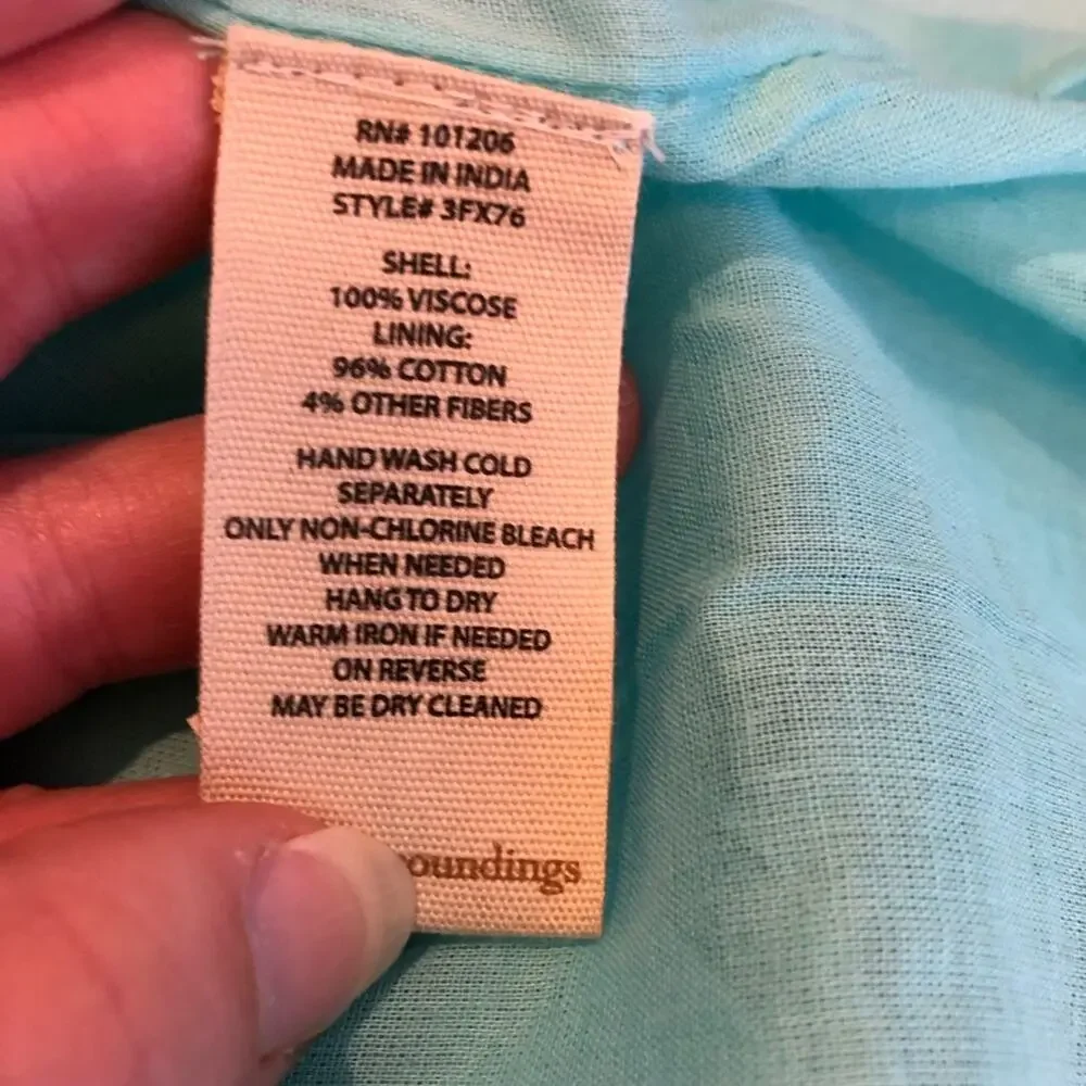 Soft Surroundings light blue cold shoulder shift dress size Petite Medium PM